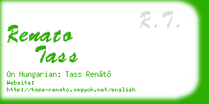 renato tass business card